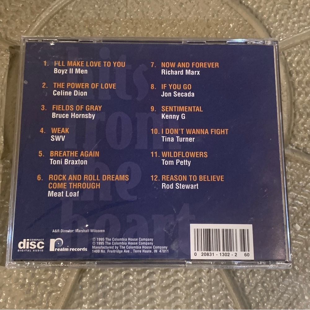 Hits From The Heart : Various Artists CD | Realm Records | 1995 NEW!! - Picture 3 of 6